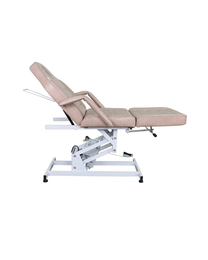 Aquarius II- Pink tatoveringsstol- Med motor fra Comfortel, elektrisk højdejustering med fod-pedal