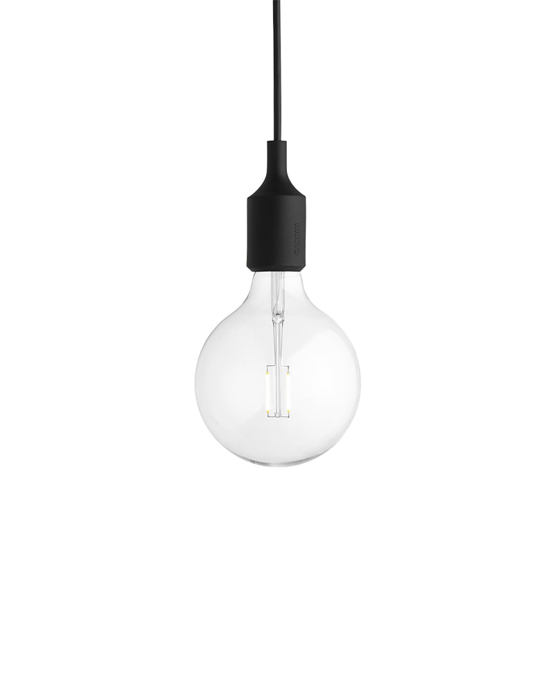 E27 LED - Μαύρο φωτιστικό οροφής