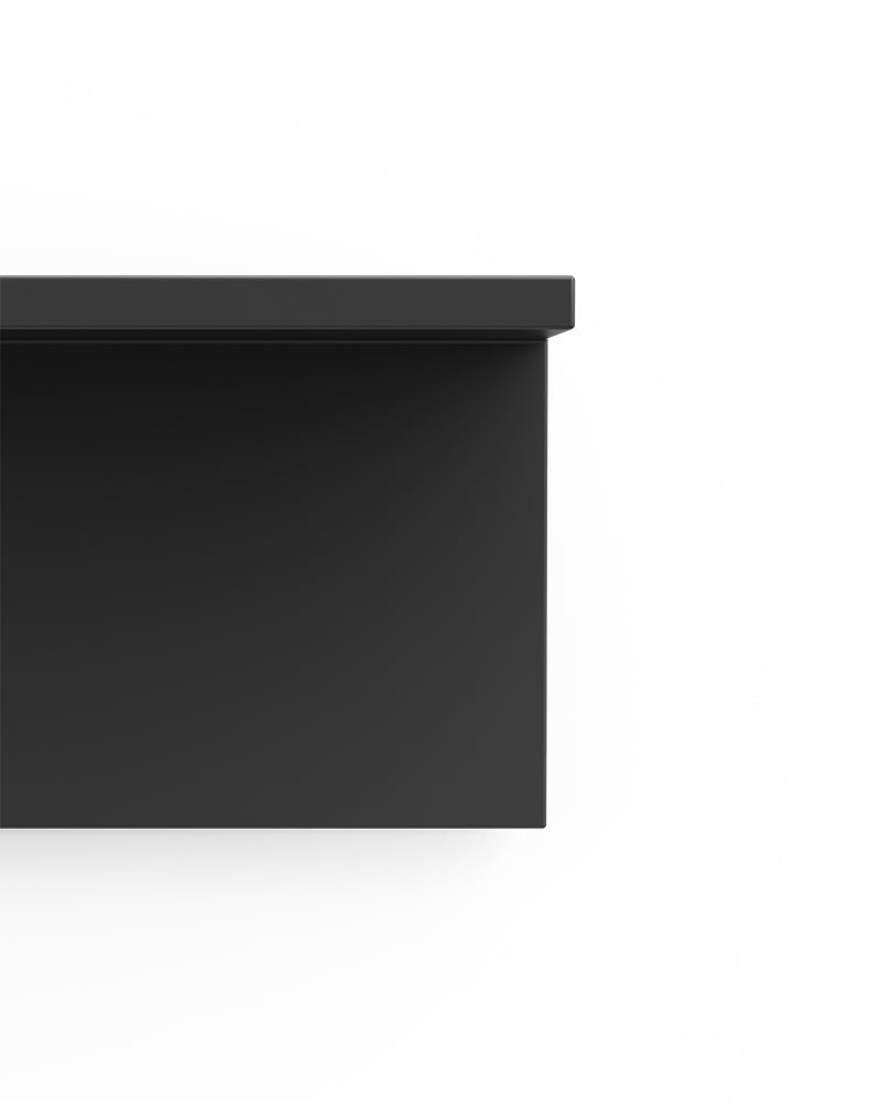 Display Black - 61cm ράφι σε μαύρη μελαμίνη