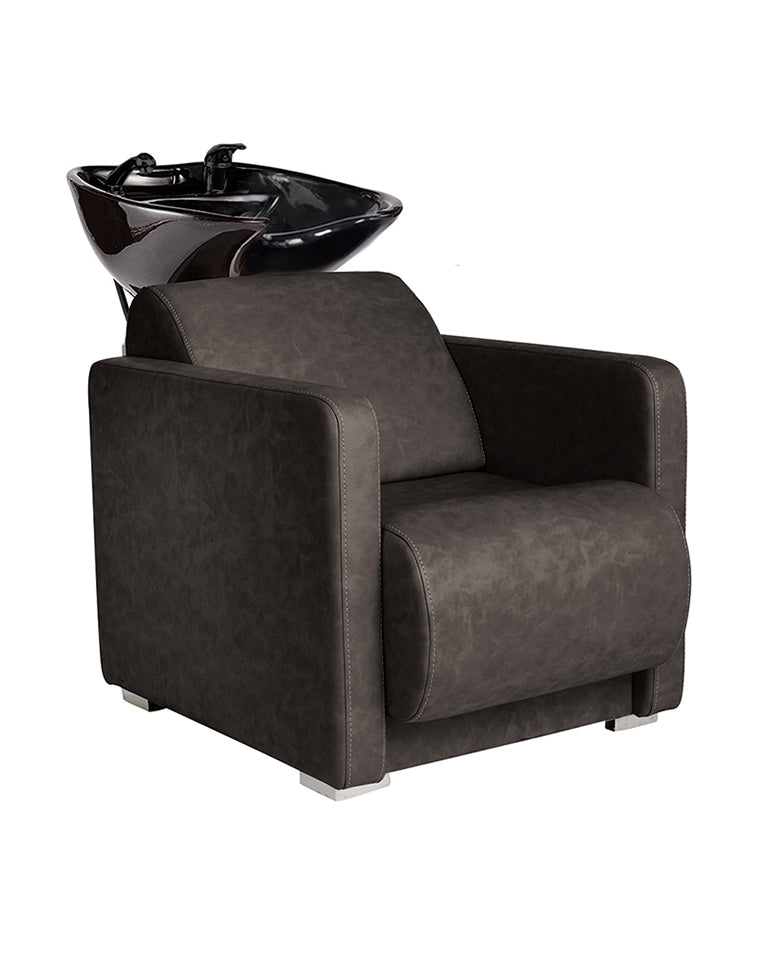 Club Textured black - Μαύρος λουτήρας με μαύρη λεκάνη