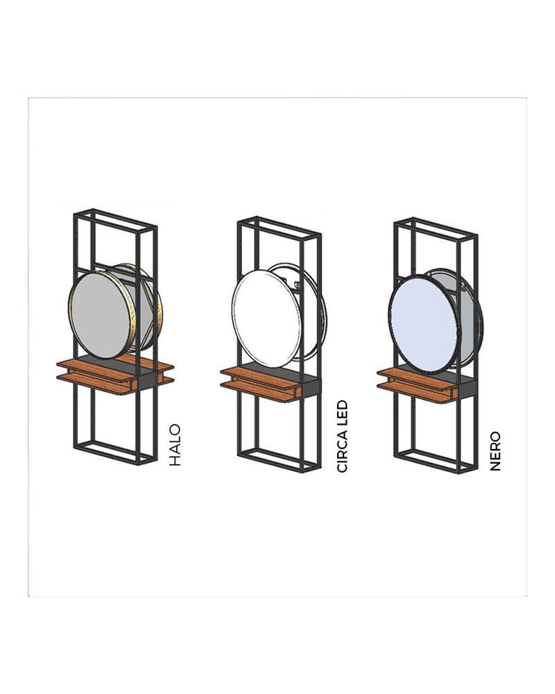 Mirror joiner - Μαύρη εξυπηρέτηση κομμωτηρίου για καθρέφτες - Διπλής όψης