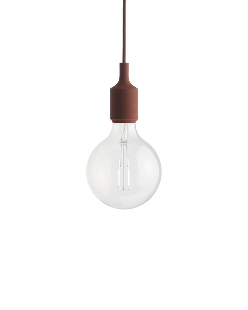 E27 LED - Σκούρο κόκκινο φωτιστικό οροφής
