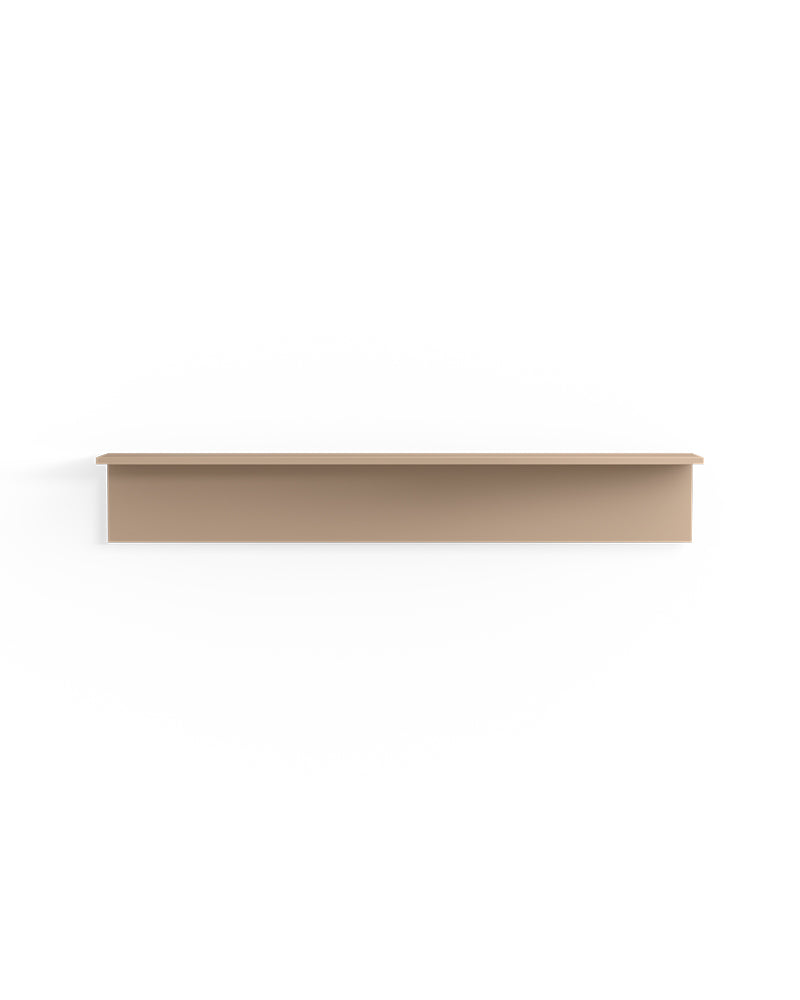 Display Cappuccino - 130cm ράφι σε μπεζ μελαμίνη