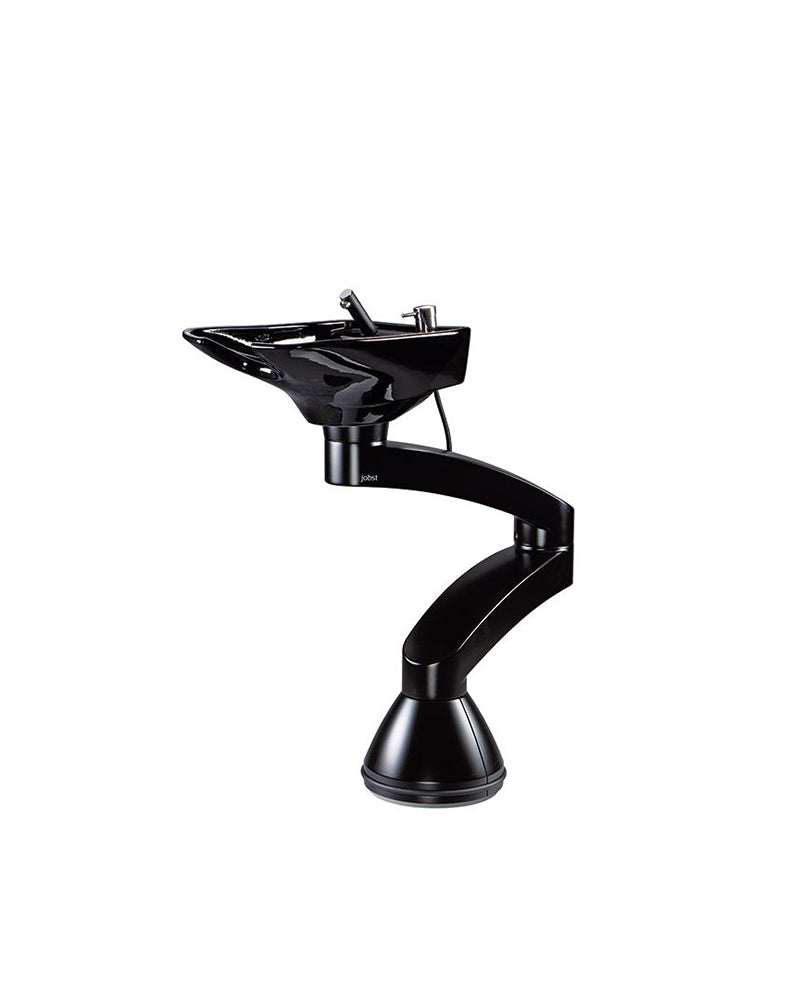 Contura swing PLUS - Μαύρος λουτήρας με στήλη - Μαύρη λεκάνη
