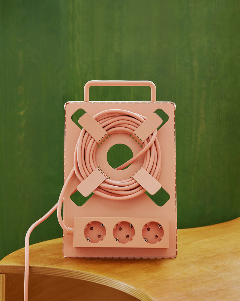 Power Bar Dusty Rose - Ροζ καλώδιο επέκτασης - 5 μέτρα