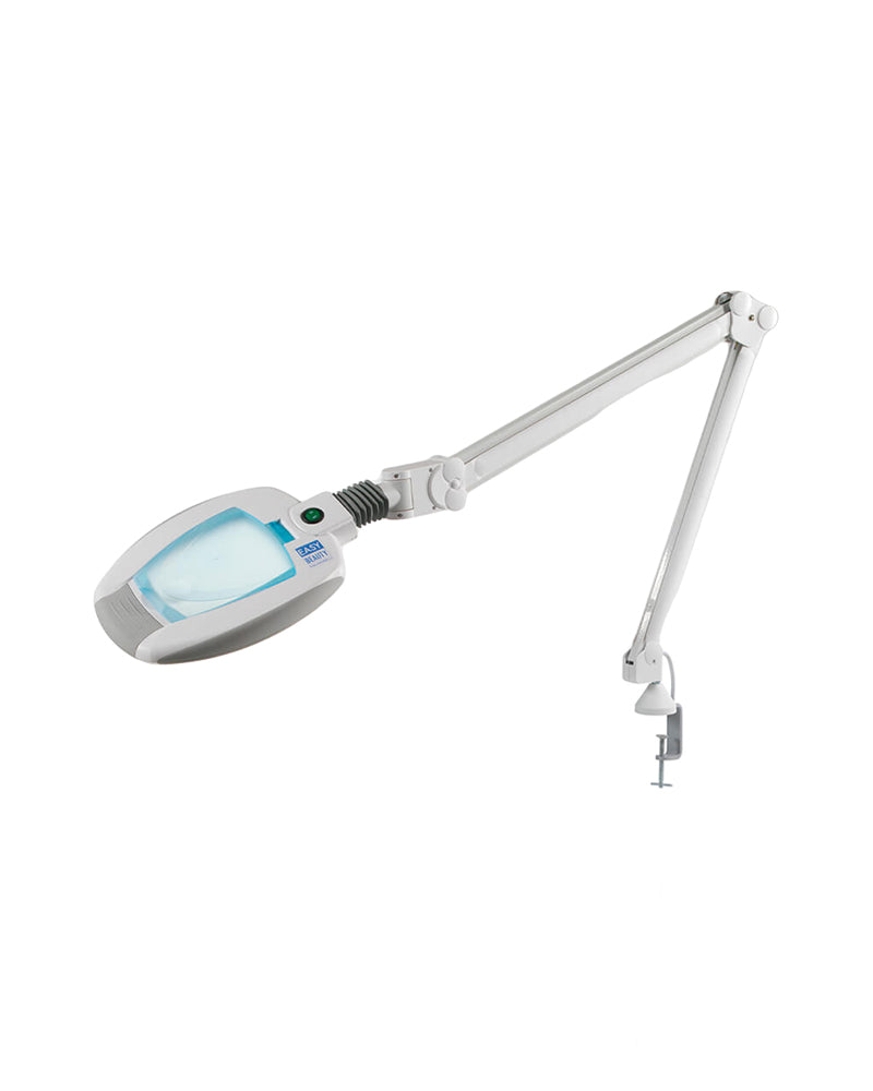 LED λάμπα με μεγεθυντικό φακό και σφιγκτήρα