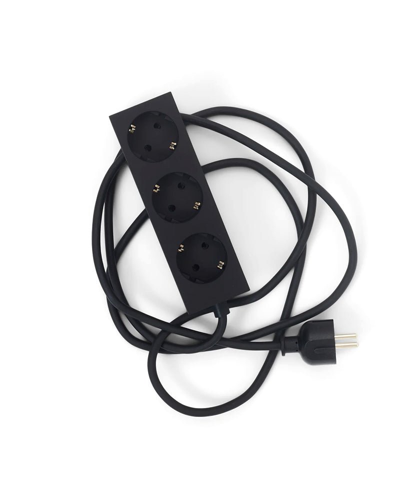 Power Bar Charcoal - Μαύρο καλώδιο επέκτασης - 5 μέτρα