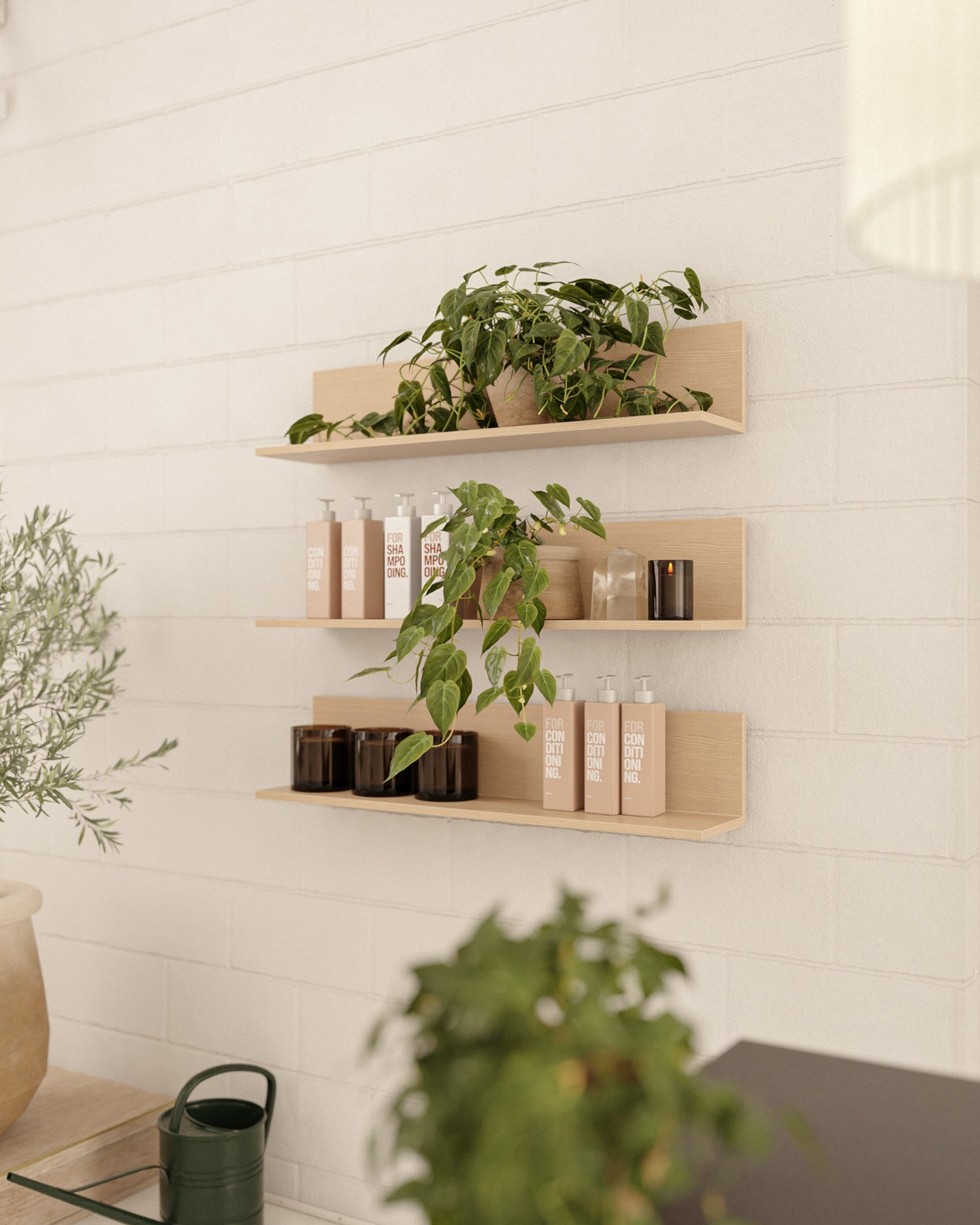 Display Oak - Ράφι 98cm με μοτίβο δρυός