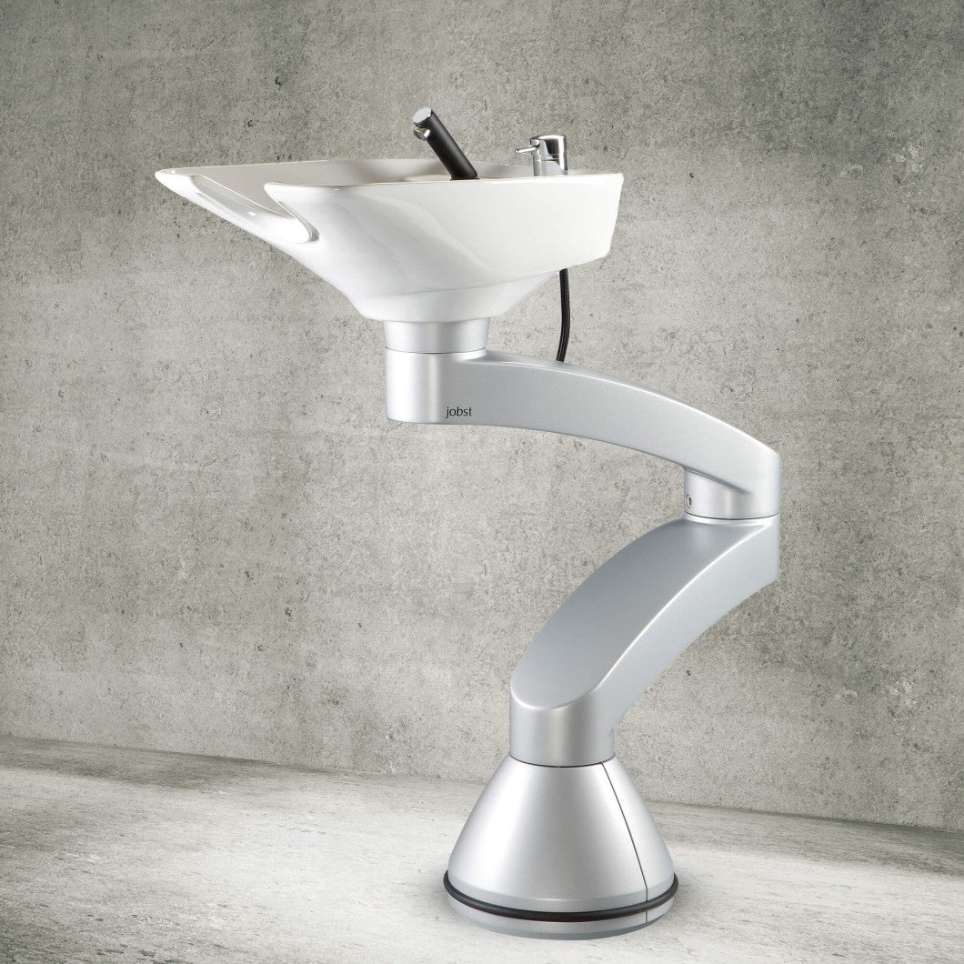 Contura swing PLUS - Αλουμινένιος λουτήρας με στήλη - Λευκή λεκάνη